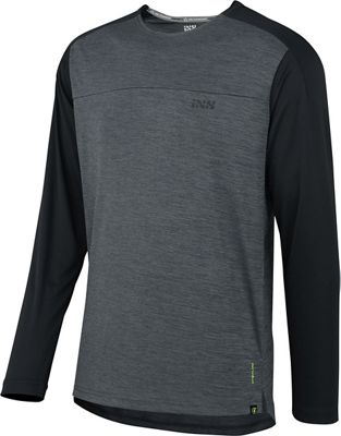 IXS Kids Flow X Long Sleeve Jersey 2022 - Graphite Black - M, Graphite Black